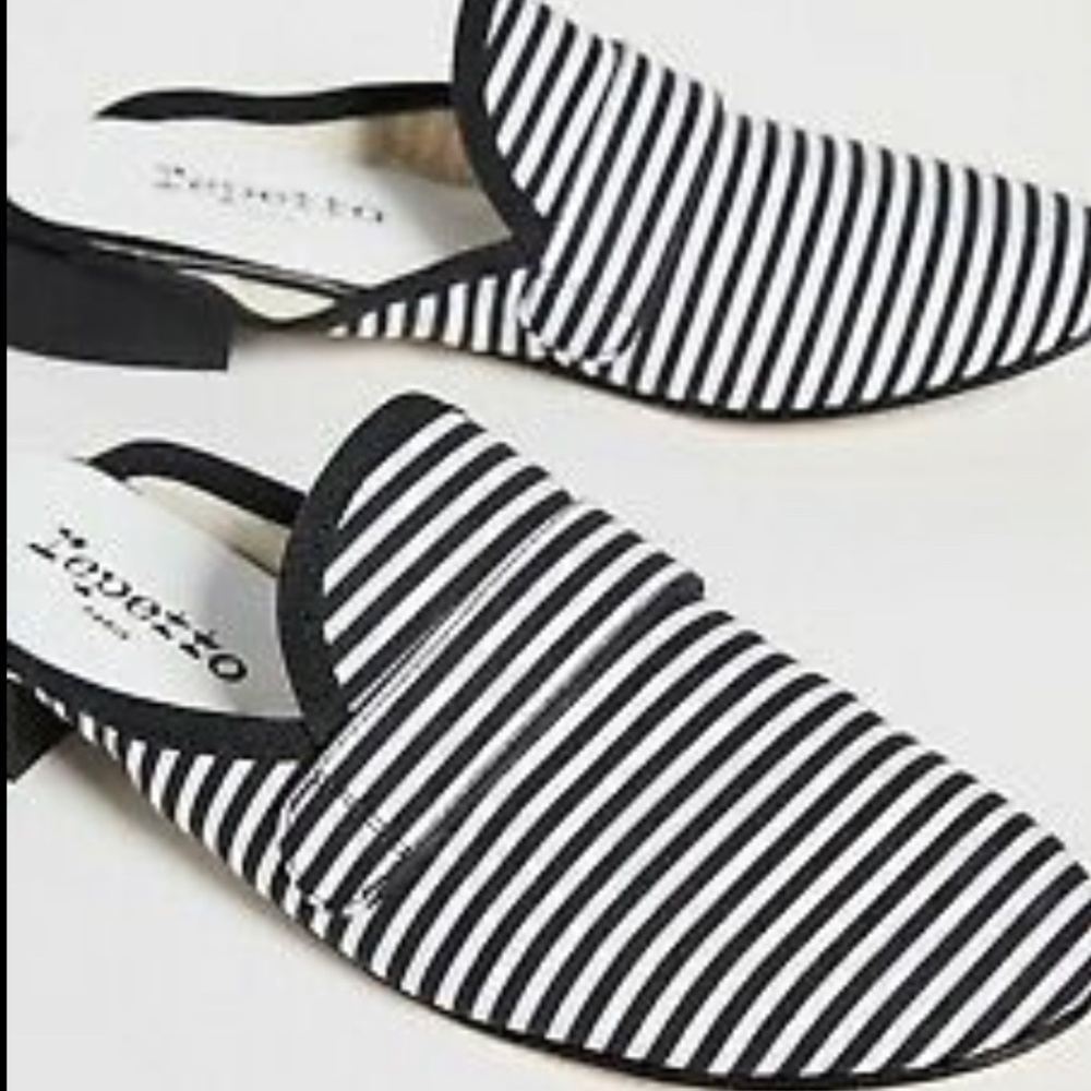 Repetto “Loly” Striped Mule/Slides